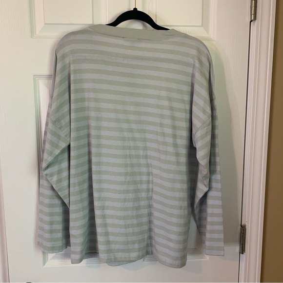 NWT J. Crew Men’s Sage Striped Long Sleeve Shirt, size M - Picture 7 of 7